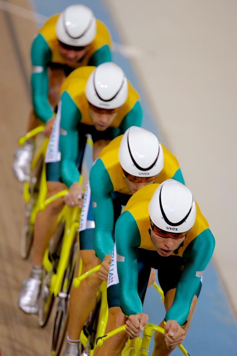 Australian Team Pursuit Gold Medal Cyclists Athens Olympics