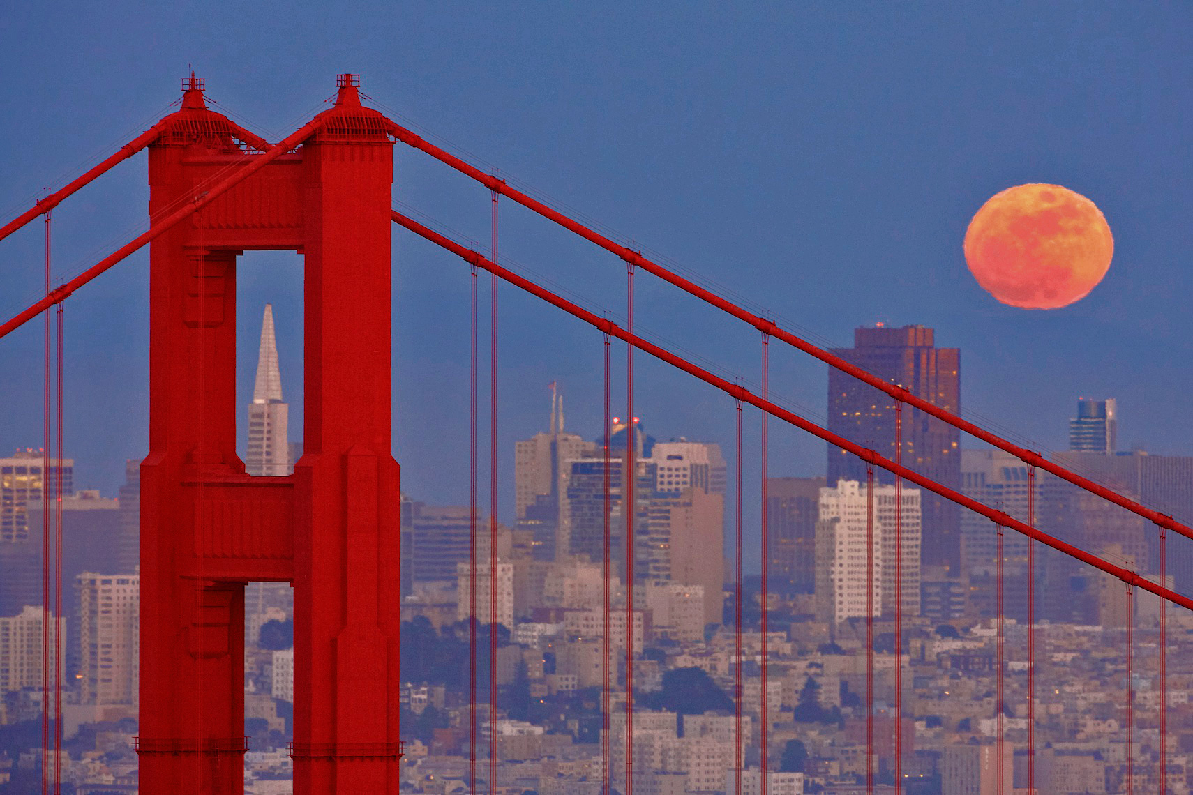Moonrise Over San Francisco 