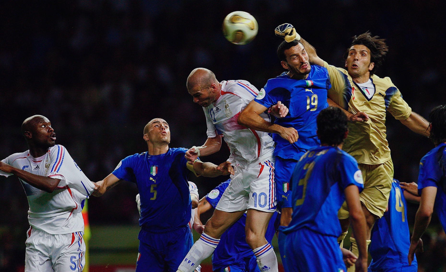 Gianluigi Buffon Punches Clear, Italy v. France, Berlin
