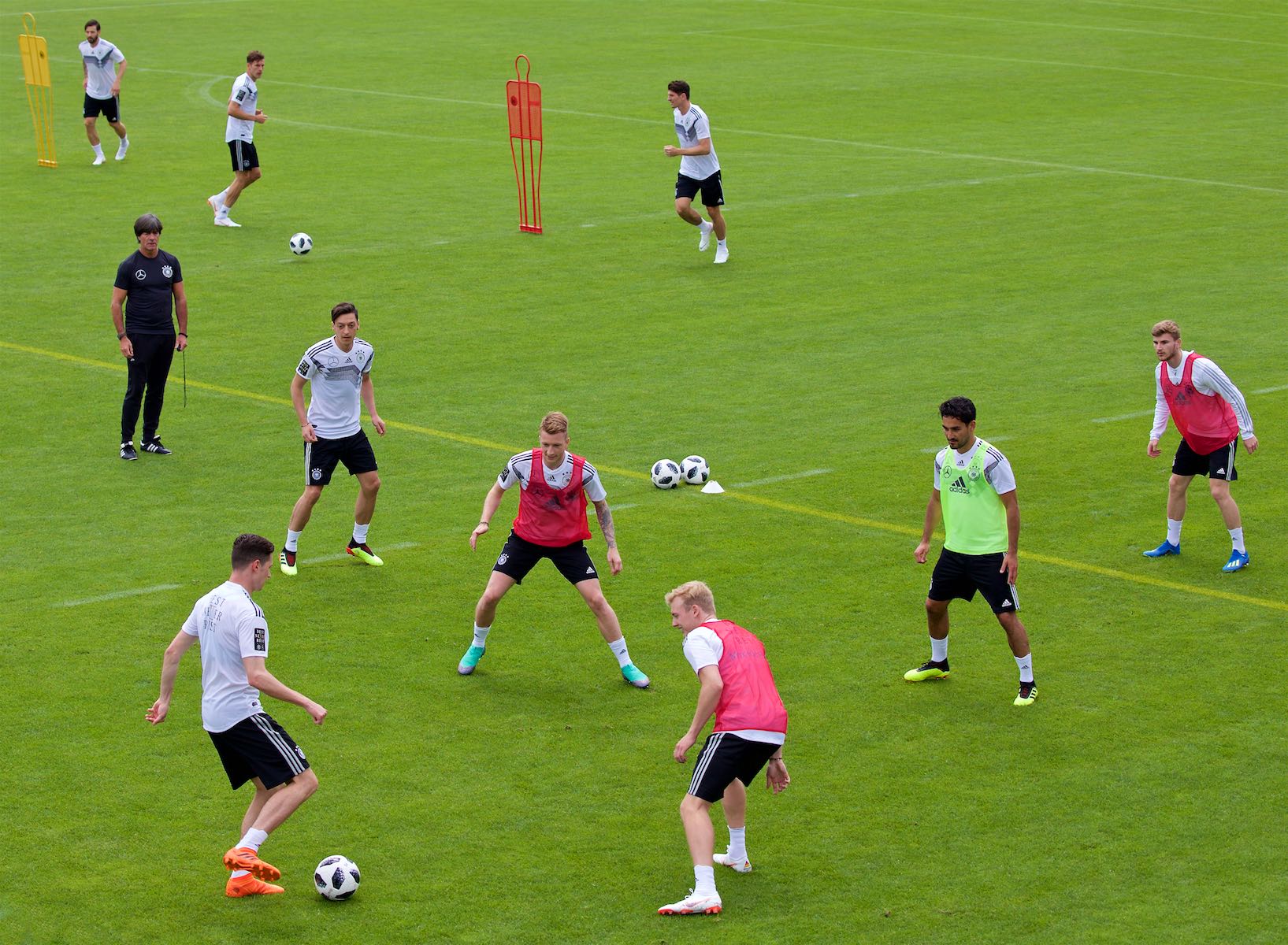 German National Team training at the Rungg Training Center for the 2018 World Cup in Russia.