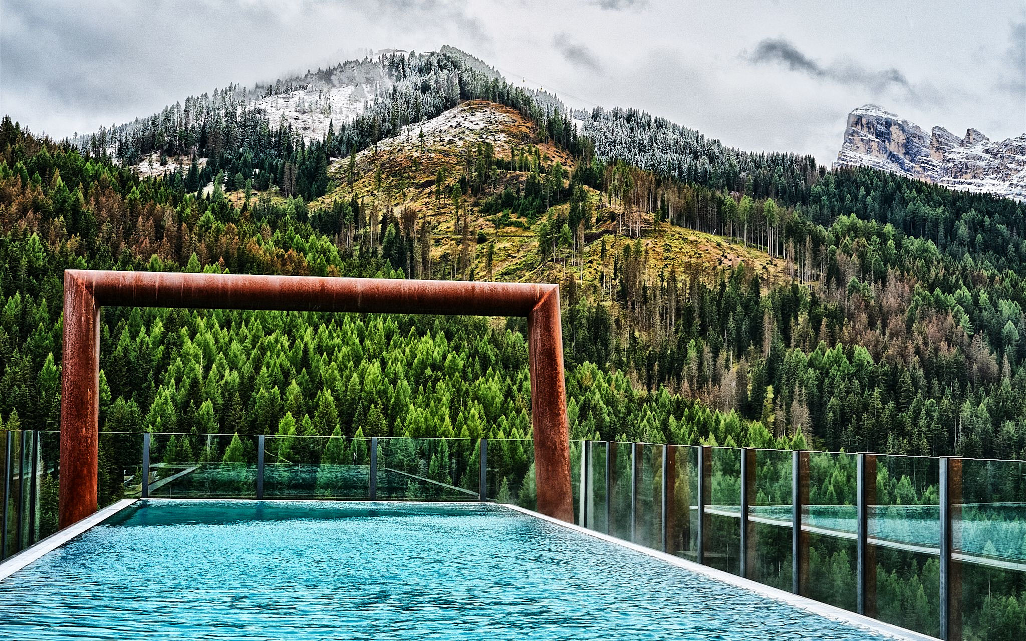 Sky Pool, Hotel Fanes, San Cascian, Val Badia