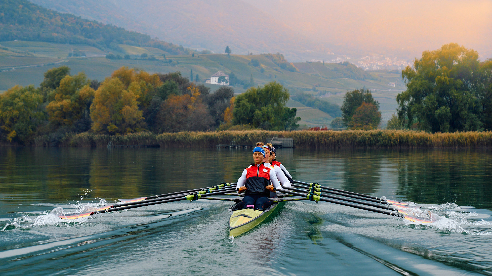 Germany Olympic Rowers Training in Italy               