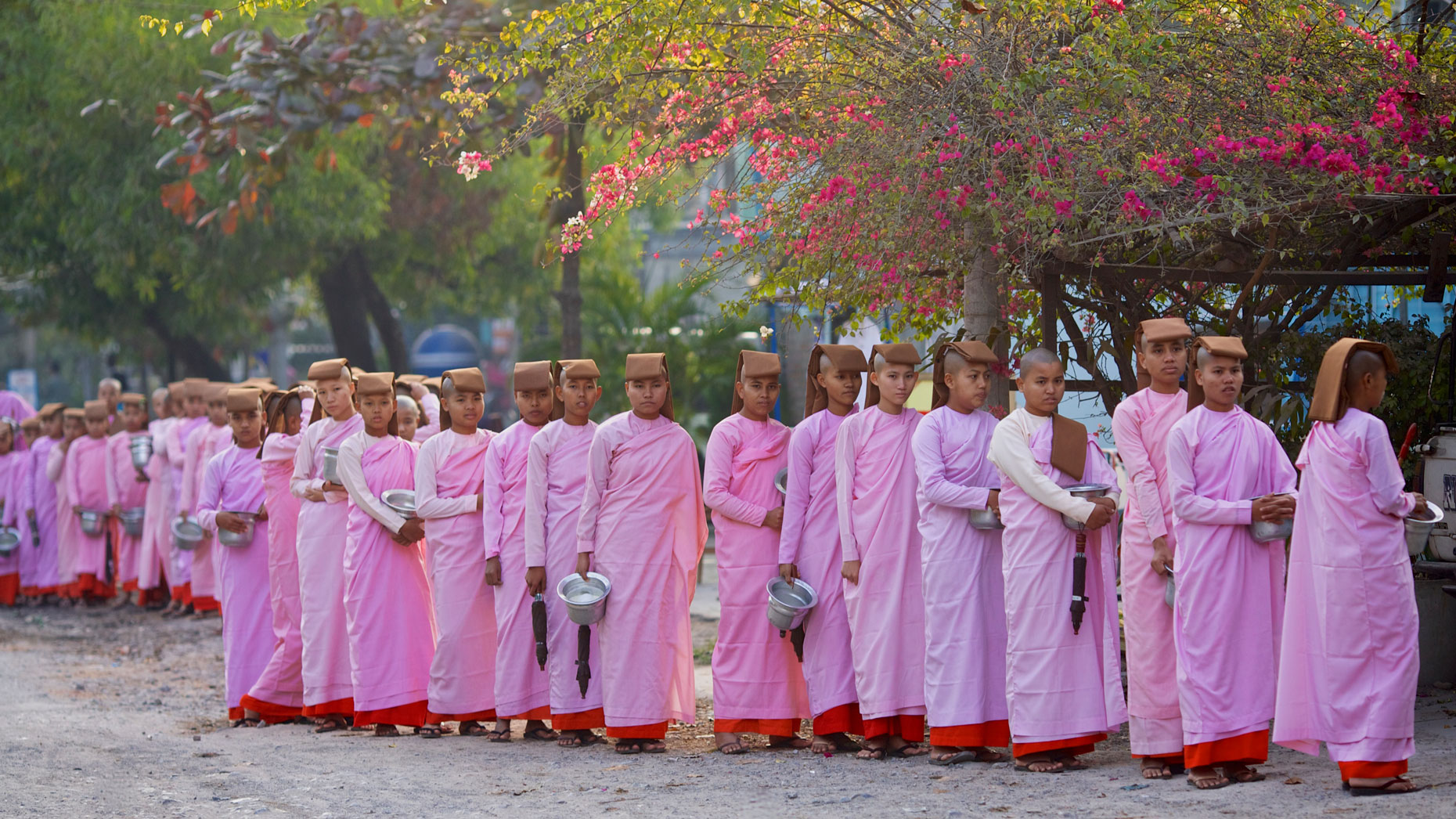 Buddhist Nuns, Mandalay, Burma