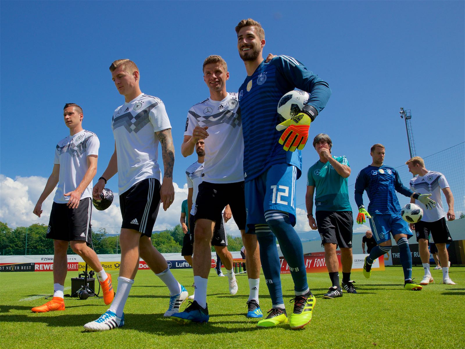 German National Team training at the Rungg Training Center for the 2018 World Cup in Russia.